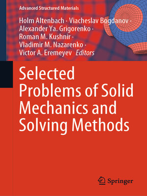 cover image of Selected Problems of Solid Mechanics and Solving Methods